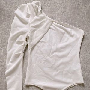 Asymmetrical body suit